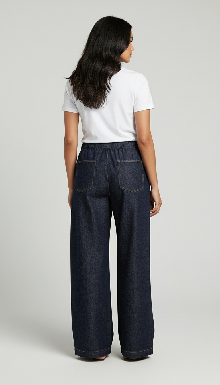 Denim Trousers - Back View