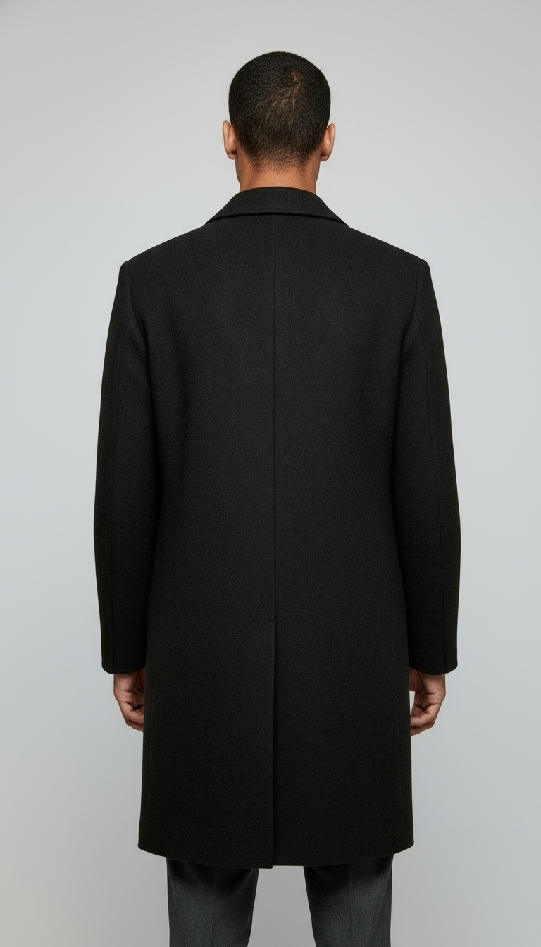 Wool Overcoat - Back View