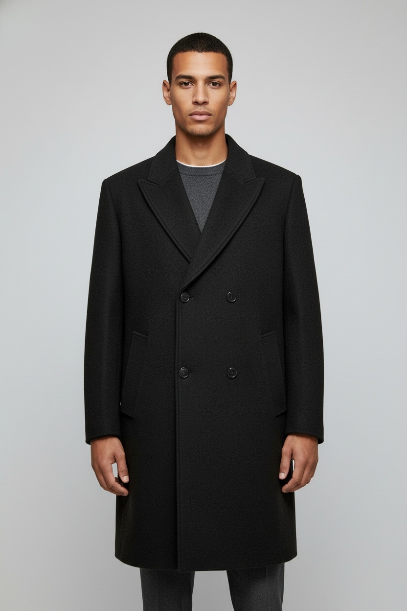 Wool Overcoat - Front View