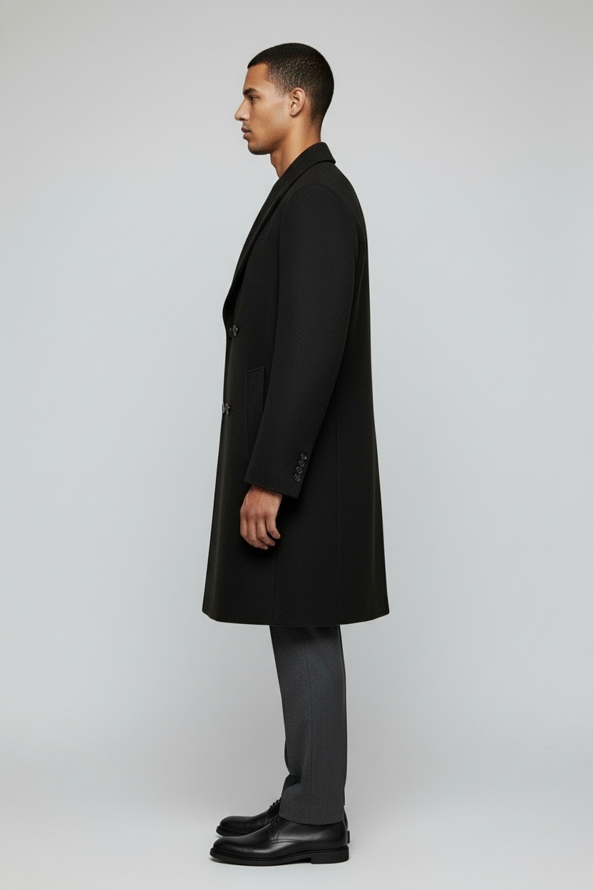 Wool Overcoat - Side View
